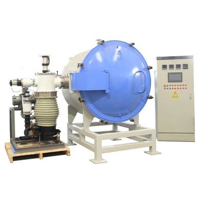 kualitas  CE Industrial Vacuum Muffle Furnace Up To 1600C With Diffusion Vacuum Pump Unit pabrik