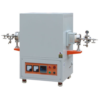 Laboratorium 1700C suhu tinggi tabung tungku dengan tabung alumina dan segel flange