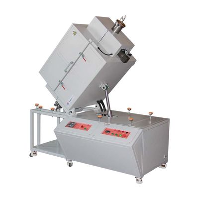 1200C besar vertikal putar zona tunggal tabung tungku dengan OD300mm tabung logam