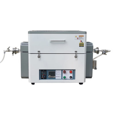 1200°C Laboratorium Rotary Tube Furnace dengan Filter Gas dan Quartz Tube OD100mm
