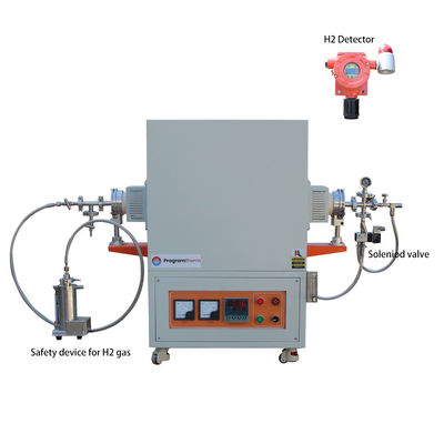 1700C Tungku Hidrogen Tungku Gas Hidrogen OD90mm Dengan Perangkat Pembakaran